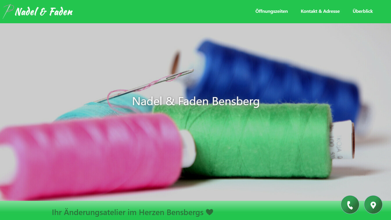  Nadel und Faden Bensberg: Webdesign
